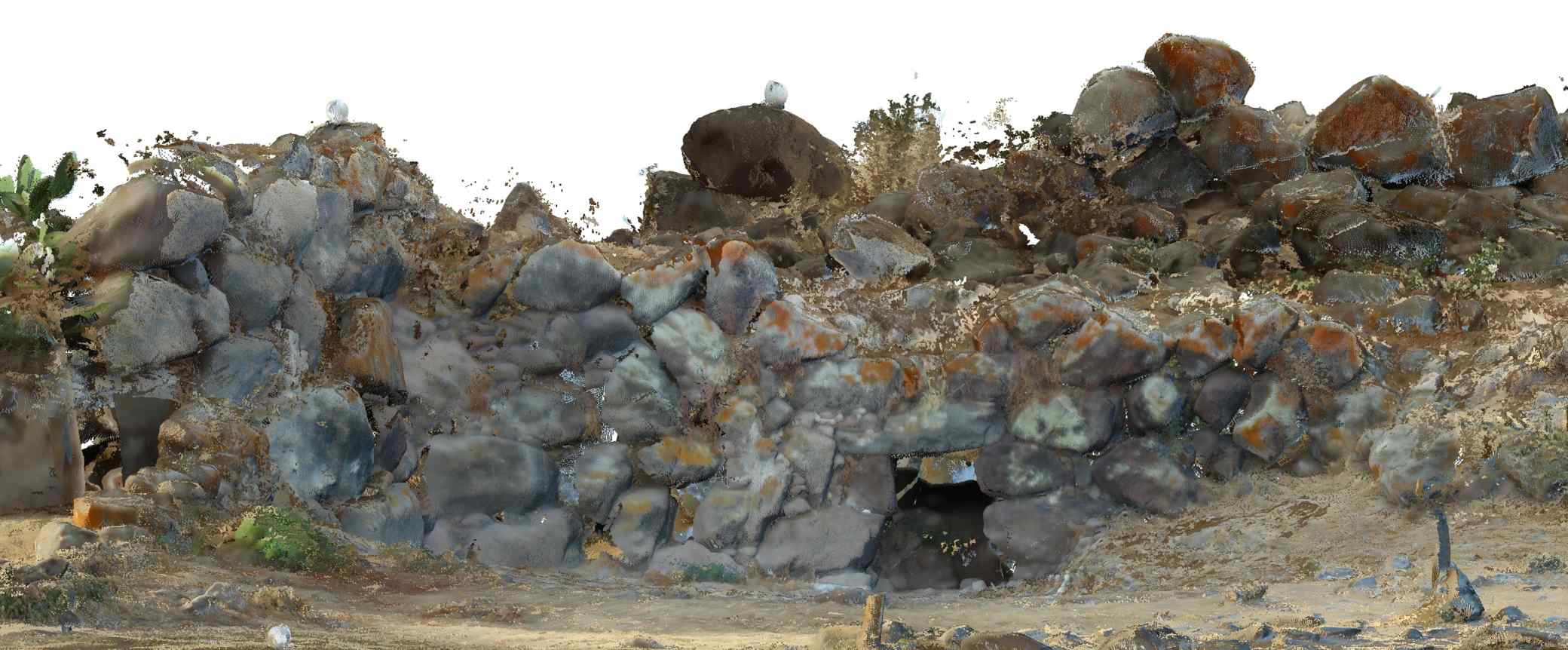Proyecto Nuraghe – Prima Parte, prospetto anteriore colorato